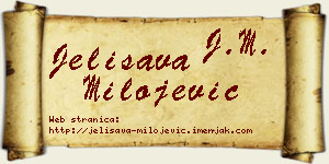 Jelisava Milojević vizit kartica